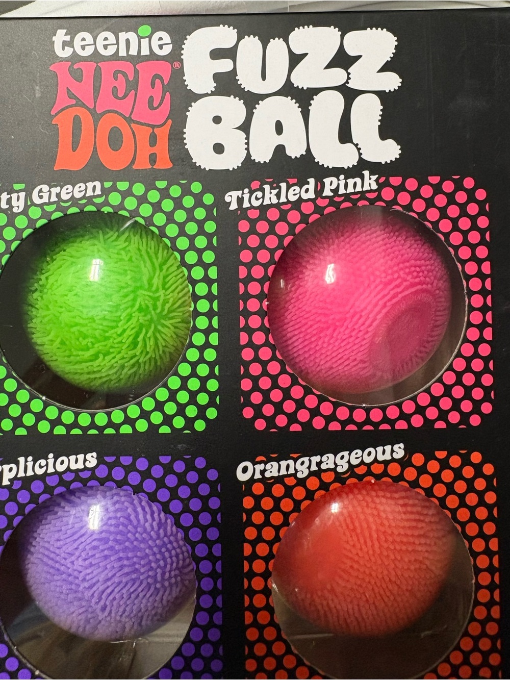 Teenie Nee Doh Fuzz Ball Sensory Toy - Tickled Pink